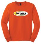 Gildan ultra cotton long sleeve shirt orange