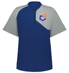Youth Field ¼ Zip Short Sleeve Pullover (Style 3JSS21Y) Royal/Gray