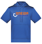 Wicking Fleece Short Sleeve Hoodie (Style 6871) Royal