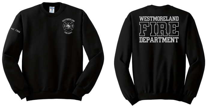 Black Jerzees Crewneck Sweatshirt 562m