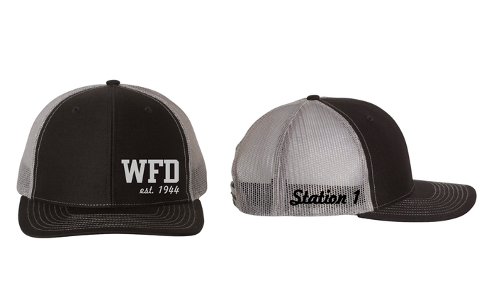 112 Richardson Black Front/Charcoal Back Snapback Hat
