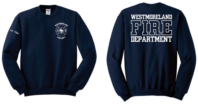 Navy Jerzees Crewneck sweatshirt 562m