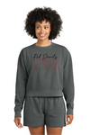 Comfort Colors Mid Length Crewneck sweatshirt Pepper 1566L