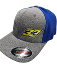 33x Felxfit Mesh Trucker Sport grey/Royal hat (Fitted)
