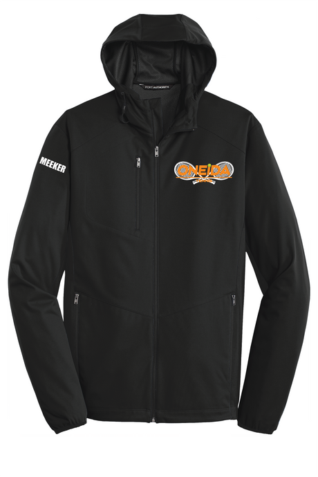 Port Authority Active Black Hooded Soft Shell Jacket J719