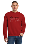 Jerzees Unisex Crewneck Sweatshirt Red 562m