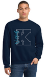 Jerzees Unisex Sweatshirt 562m Navy (Side Wildcats)