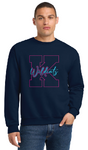 Jerzees Unisex Sweatshirt 562m Navy (Middle Wildcats)