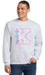 Jerzees Unisex Sweatshirt 562m Ash (Side Wildcats)