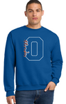 Jerzees unisex Crewneck Sweatshirt 562m Royal Blue