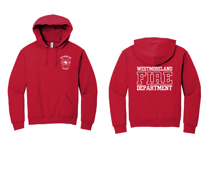 True Red 996m Jerzee Hooded Sweatshirt